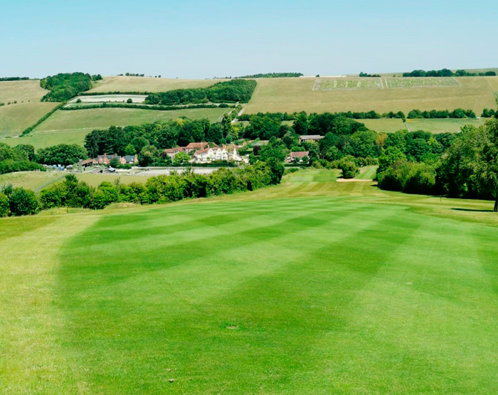 One of Goring & Streatley’s fairways, emerging from a six-week period with only 4mm rainfall